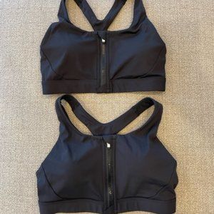 Athleta Ultimate Zip Front Bra Lot